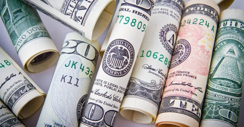Finances - Rolled 20 U.s Dollar Bill